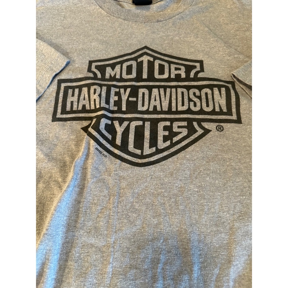 Harley-Davidson T-Shirt - Blue Ridge Hickory, NC - 2022‎ Size 2XL - Grey Heather